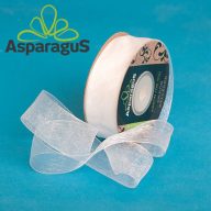 ORGANZA SZALAG 25MMX25M/ FEHÉR
