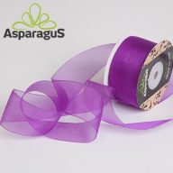 ORGANZA SZALAG 38MMX25M/ SÖTÉT LILA