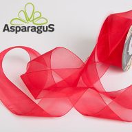 ORGANZA SZALAG 38MMX25M/ PIROS
