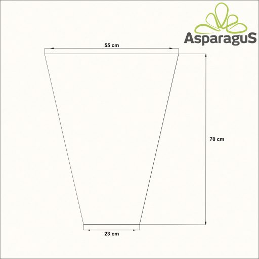 55-ÖS VIRÁGTASAK 70CM MAGASX23CM/NATÚR (50DB/CS)