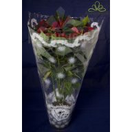   50CM MAGAS 45CMX15CM CSERÉPCSOM./MÉRETRE NYOMDÁZOTT/NYÚLÓS,PERFORÁLT,TÉPHETŐ FÜLLEL/FEHÉR (50DB/CS)