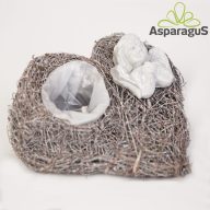 ISZALAG ALAP 21CM SZÍV ALAKÚ