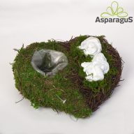 MOHA ALAP 28CM SZÍV ALAKÚ