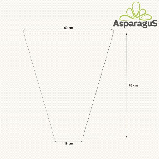 60-AS VIRÁGTASAK 70CM MAGASX19CM/NATÚR (50DB/CS)