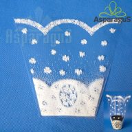   25CM MAGAS 27,5CMX11,5CM CSERÉPCSOM./MÉRETRE NYOMDÁZOTT 9-10-ES CSERÉPRE/FEHÉR (50DB/CS)