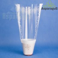   25CM MAGAS 20CMX10CM CSERÉPCSOM./MÉRETRE NYOMDÁZOTT 8CM-ES CSERÉPRE /FEHÉR (50DB/CS)