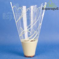   30CM MAGAS 30CMX10CM CSERÉPCSOM./MÉRETRE NYOMDÁZOTT 8-9CM-ES CSERÉPRE/KRÉM (50DB/CS)