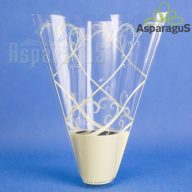   30CM MAGAS 27CMX13CM CSERÉPCSOM./MÉRETRE NYOMDÁZOTT 10-10.5CM-ES CSERÉPRE/KRÉM (50DB/CS)