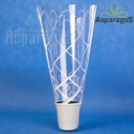   40CM MAGAS 30CMX10CM CSERÉPCSOM./MÉRETRE NYOMDÁZOTT 8-9CM-ES CSERÉPRE/FEHÉR (50DB/CS)