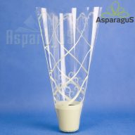   40CM MAGAS 30CMX10CM CSERÉPCSOM./MÉRETRE NYOMDÁZOTT 8-9CM-ES CSERÉPRE/KRÉM (50DB/CS)