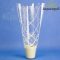40CM MAGAS 30CMX10CM CSERÉPCSOM./MÉRETRE NYOMDÁZOTT 8-9CM-ES CSERÉPRE/KRÉM (50DB/CS)