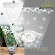   60CM MAGAS 45CMX14CM MÉRETRE NYOMDÁZOTT CSERÉP CSOM/FEHÉR (50DB/CS)