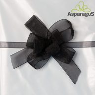 ORGANZA GYORSMASNI 2CMX50CM/FEKETE (10DB/CS)