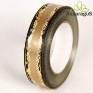 3CMX50Y METÁL CSÍKOS DEKOR SZALAG/ARANY