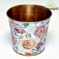 BÁDOG KASPÓ D:15 H:14/VIRÁGOS