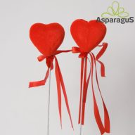 BETŰZŐ SZÍVEK/ PIROS 3CMX24CM (12DB/ CS)
