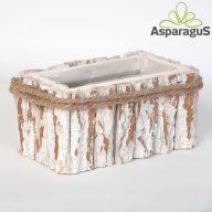 FA ASZTALI DEKOR LÁDA 14X27X12CM/ FEHÉR