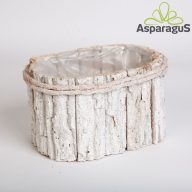 FA ASZTALI DEKOR LÁDA D:21X14CM H:13CM/ FEHÉR