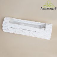 FA ASZTALI DEKOR LÁDA 40X13X11,5CM/ FEHÉR