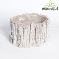 FA ASZTALI DEKOR LÁDA OVÁLIS 20X16X12CM/ FEHÉR