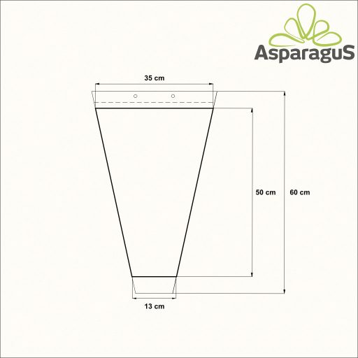 35-ÖS TERMELŐI TASAK 60CM MAGASX13CM  30MI/NYÚLÓS (50DB/CS)