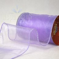 ORGANZA SZALAG DRÓTOS 10CMX10M/ VILÁGOS LILA