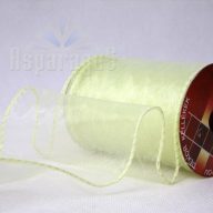ORGANZA SZALAG DRÓTOS 10CMX10M/ VILÁGOS ZÖLD