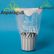   20CM MAGAS 20,5CMX11CM CSERÉPCSOM./MÉRETRE NYOMDÁZOTT/FEHÉR 8-9 CSERÉP (50DB/CS)