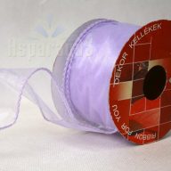 ORGANZA SZALAG DRÓTOS 6,4CMX10M/ VILÁGOS LILA