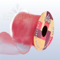 ORGANZA SZALAG DRÓTOS 6,4CMX10M/ MÁLYVA