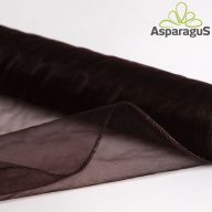 ORGANZA SZEGETT, DAMILOS 24CMX9M/ FEKETE
