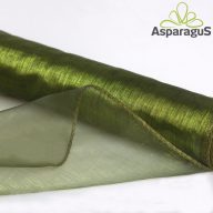 ORGANZA SZEGETT, DAMILOS 24CMX9M/ DOHÁNYZÖLD