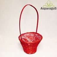 BAMBUSZ KOSÁR D:21CM, H:15CM, FÜL:41CM
