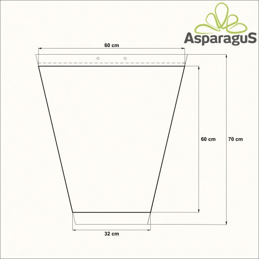 60-AS TERMELŐI TASAK 70CM MAGASX32CM/ NYÚLÓS (50DB/CS)