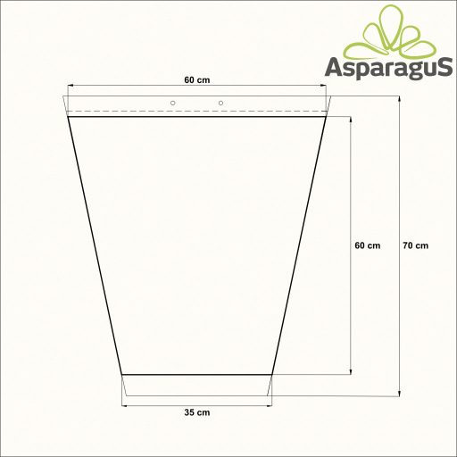 60-AS TERMELŐI TASAK 70CM MAGASX35CM/NYÚLÓS (50DB/CS)