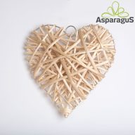 RATTAN SZÍV 25CM/ NATÚR