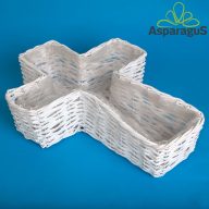 VESSZŐ KERESZT BEÜLTETŐS 37X50M H:12CM/ FEHÉR