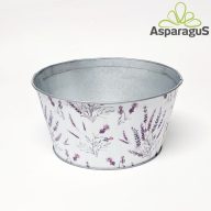 BÁDOG KASPÓ D:20 H:10CM/LEVENDULÁS