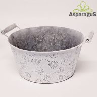 BÁDOG KASPÓ FÜLLEL D:20CM H:10CM/PITYPANGOS