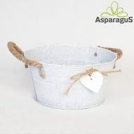 BÁDOG KASPÓ FÜLLEL D:20CM H:10CM