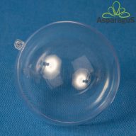 PLASTIK GÖMB AKASZTÓVAL SZÉTSZEDHETŐ 10CM (5DB/ CS)