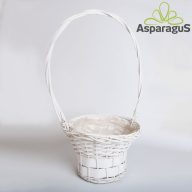 FLORENTIN KOSÁR D:30 H:22CM FÜL:64CM/FEHÉR
