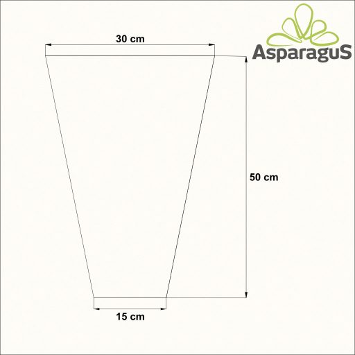 35-ÖS VIRÁGTASAK 50CM MAGAS/NATÚR (50DB/CS)