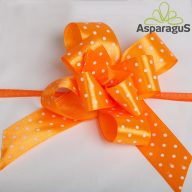 SZATÉN PÖTTYÖS GYORSMASNI 25MMX50CM/NARANCS (10DB/CS)