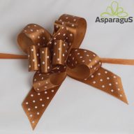 SZATÉN PÖTTYÖS GYORSMASNI 25MMX50CM/BARNA (10DB/CS)