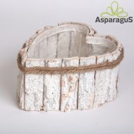 FA ASZTALI DEKOR LÁDA SZÍV 19X20X10CM/FEHÉR