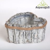 FA ASZTALI DEKOR LÁDA SZÍV 19X20X10CM/SZÜRKE