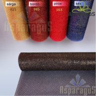 DEKOR HÁLÓ GLITTERES 70CMX10Y/NARANCS