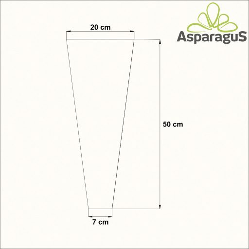 20-AS VIRÁGTASAK 50CM MAGASX7CM/NATÚR (50DB/CS)