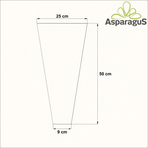 25-ÖS VIRÁGTASAK 50CM MAGASX9CM/NATÚR (50DB/CS)